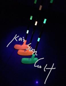 Quality mini fluorescent golf putter in black light (glow in uv light ), mini golf putter wholesale