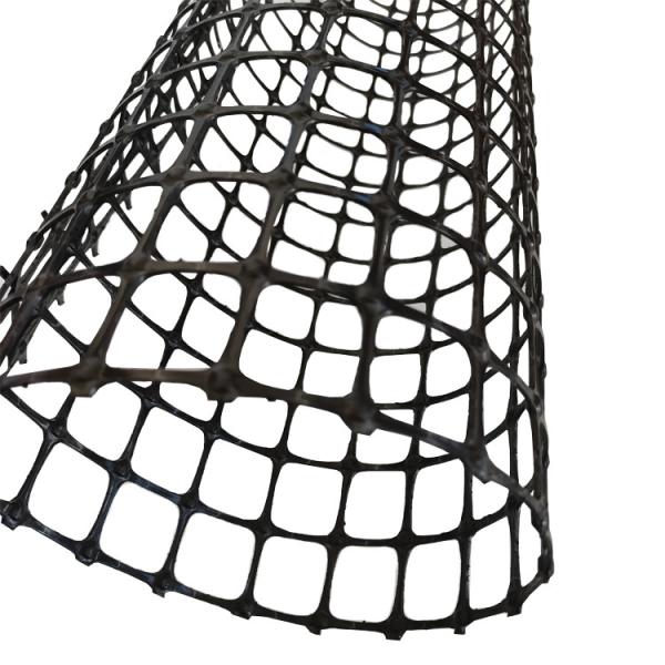Polypropylene Geo Grid Earthwork Products Biaxial 35KN Plastic Geogrid 25.4*25