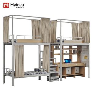 Quality Support customization High Grade Quality Guaranteed Full Size Black Color Bunk Metal Frame Twin Bunk Bed wholesale