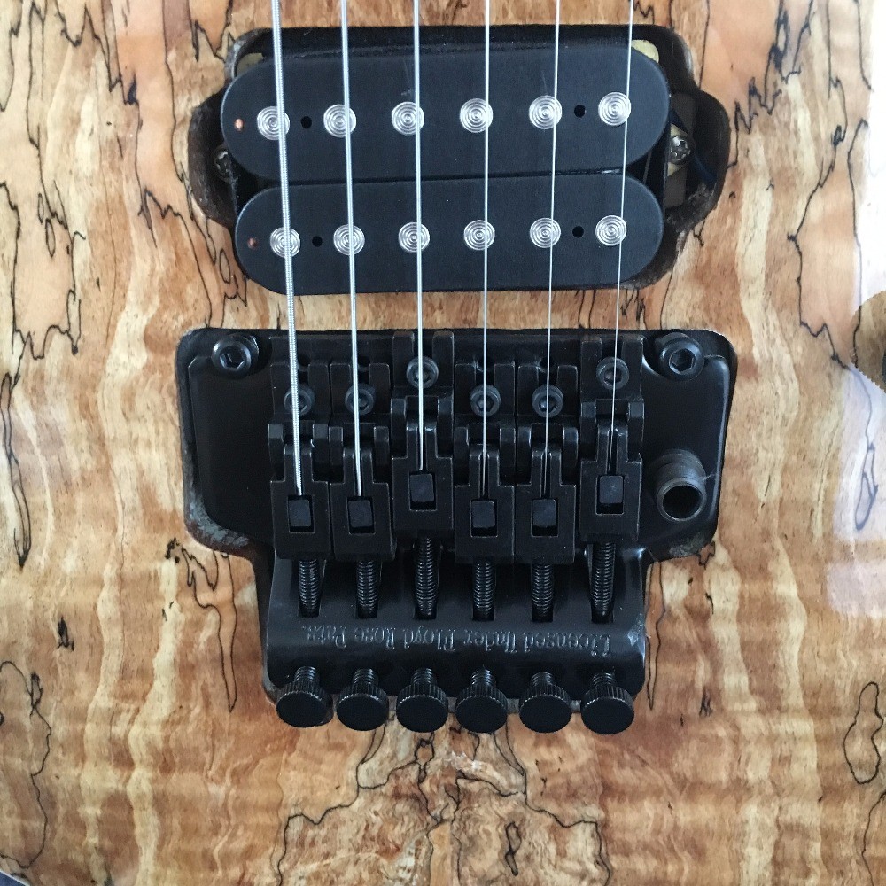 Hot Selling 6 Strings Brown Quilted Finish Jackson Electric Guitars With Black Hardwares