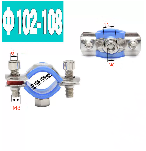 Standard Stainless Steel Nut Holder Support Loop Hose Clamp for ODM Customized Metric Measurement and Heavy Duty Support