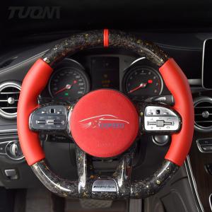 Quality PU Amg Carbon Fiber Mercedes Benz Steering Wheel 2022 Custom wholesale