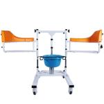 Orange Adjustable Transfer Lift Chair Paralyzed Hydraulic Lift Wheelchair