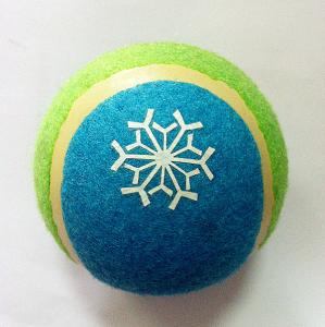 Quality Snow printing tennis ball toy wholesale