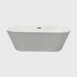Adult Hygienic Alcove Acrylic Jetted Freestanding Tub 1500mm For Modern Bathroom