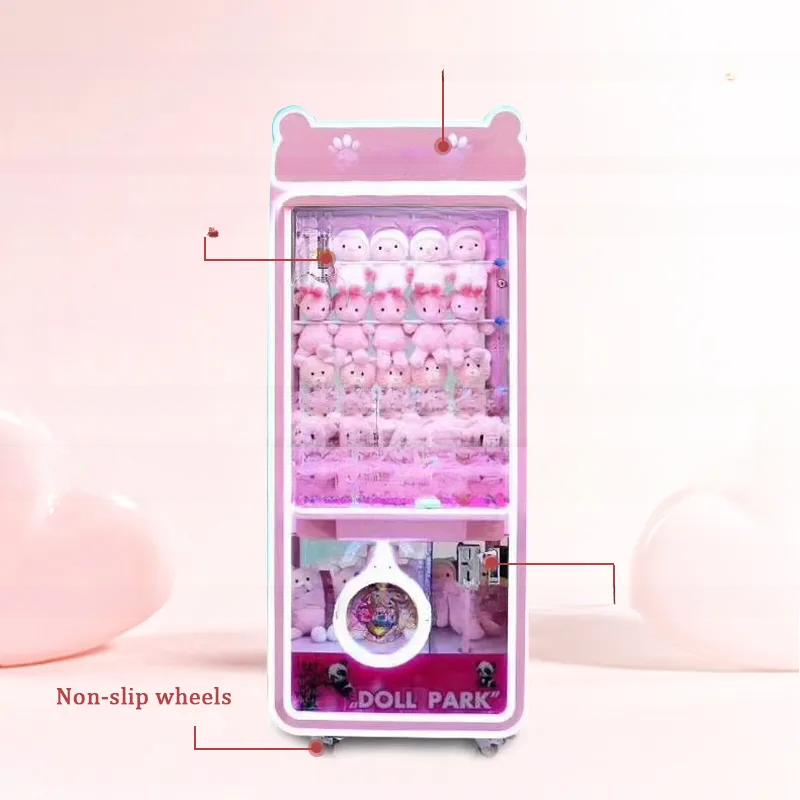 Dreamland Amusement Park Coin Operated Games Toys Vending Arcade Claw Crane Machine Claw Machine With Bill Acceptor