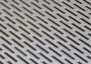 Slotted Hole Aluminum Perforated Sheet Metal Panels 0.5-8mm Thickness