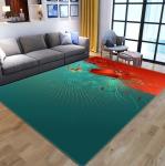3D Printed Flower Butterfly Living Room, Bedroom Living Room Floor Carpets