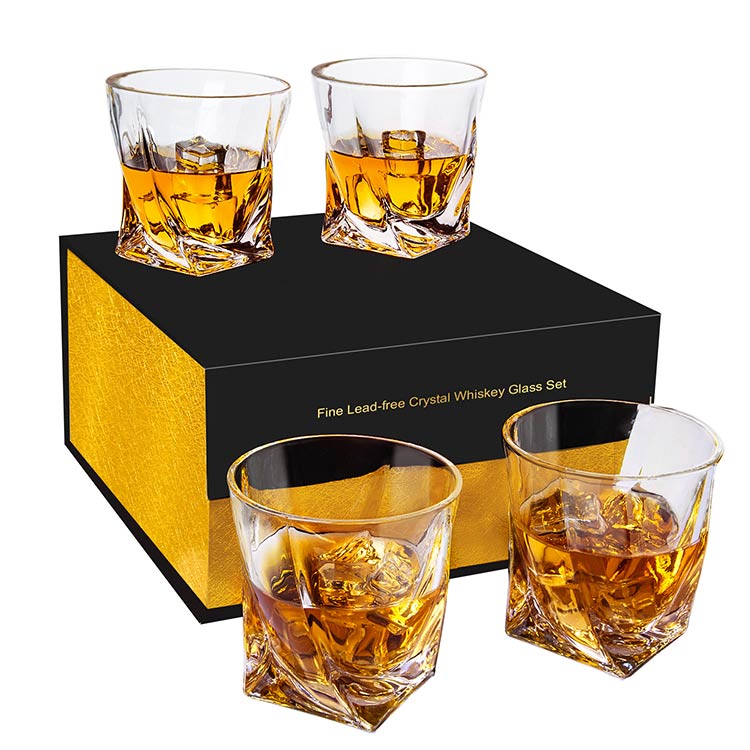 Custom Logo Whiskey Cup Twist Tumbler Glasses Wine Blanks Espresso Sublimation Glass OEM Customized Europe American Style