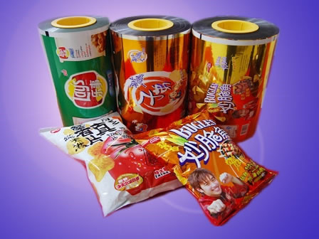 Food 1000meters X 450mm Plastic Packaging Film Eco Friendly Laminated Compound