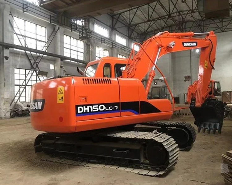 Original Digger 15Ton Used Doosan DH150 Excavator With Jack Hammer DH150-7 2017