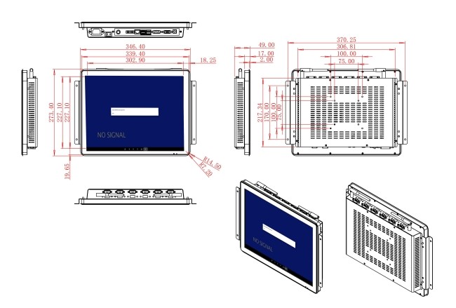 15-Inch Android Control Console for Security Panels, Public Service Stations, Digital Signage, and Facility Management