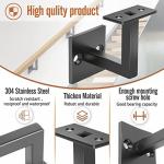 Stainless Steel 304 Handrail Brackets for Stair Railing in Powder Coating