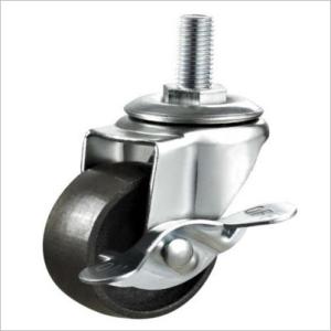 Quality locking wheels cast iron wheels furniture casters 3 in wholesale