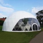 20m Large Geodesic Dome Tent Waterproof Hemisphere Outdoor Restaurant
