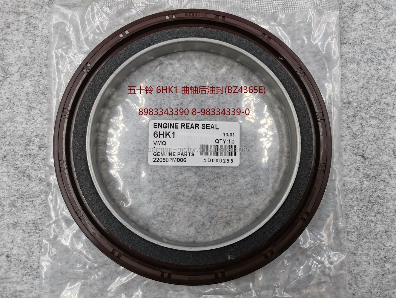 Truck Model 8-98334339-0 8983343390 Crankshaft Rear Oil Seal for Isuzu 6HK1 Engine Spare Parts