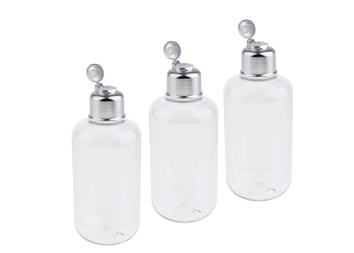 9oz 270ml PET Plastic Bottle For Cosmetic Packaging With Sliver Screw Cap