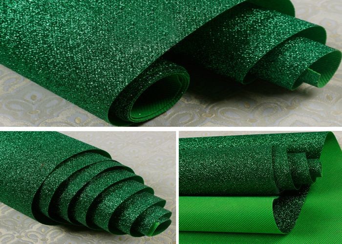 Useful Fancy Leather Multi Coloured Glitter Fabric PU Leather KTV Bars Wallpaper