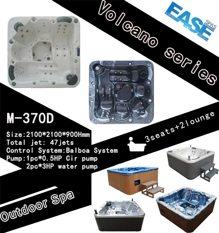 Comfortable Balboa Acrylic Outdoor Massage Bathtub Hot Spa Tubs