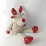 Christmas Animal 2.8in Santa Soft Toy Moose Plush Toy X'Mas Gifts 41 X 23cm