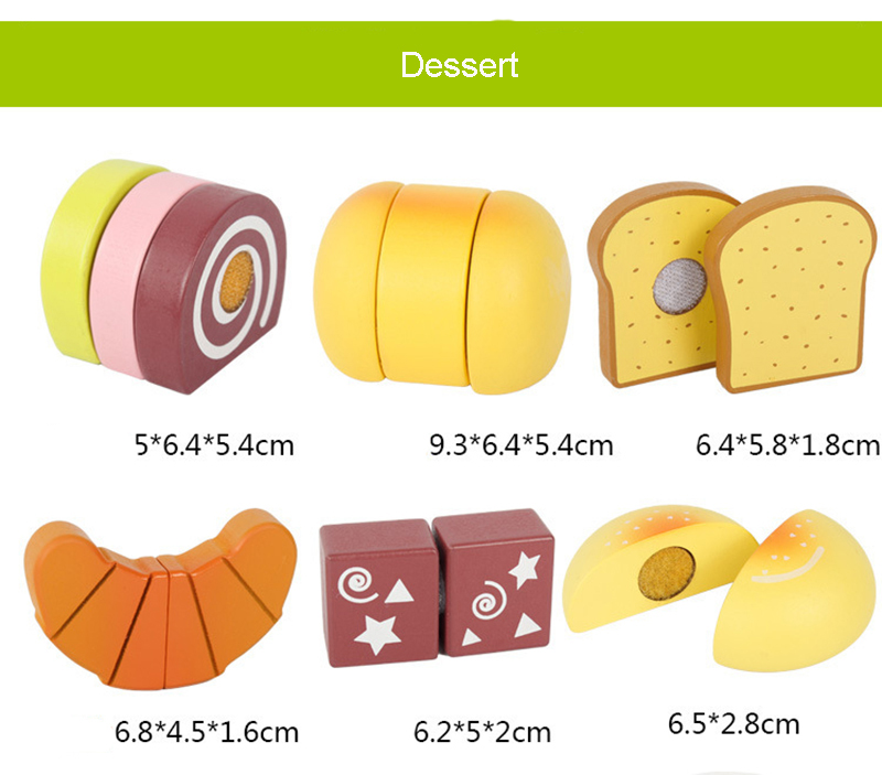 Montessori Kitchen Pretend Toy For Children Cutting Fruit Vegeta