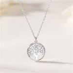 10 Gram 0.02m Tree Of Life Pendant Necklace Wedding 5A Cubic Zirconia Necklace