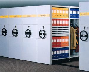 Quality Compact Movable Shelving moving filing cabinet used as book shelf wholesale