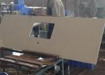 Brown Quartz Stone Countertops For Kitchen / Bathroom Size Optional