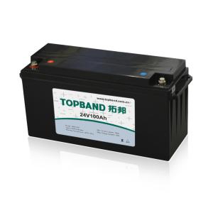 Quality 2000 Cycles Life Electric Forklift Battery 24v 100ah Environmentally Friendly wholesale
