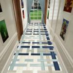 Tulip And Peony Flower Entrance Large Commercial Floor Mat Hotel Corridor