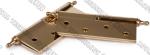 Zamak Door Hinges And Screws PVD Vacuum Coating Machine Polishing Gold / Black ,