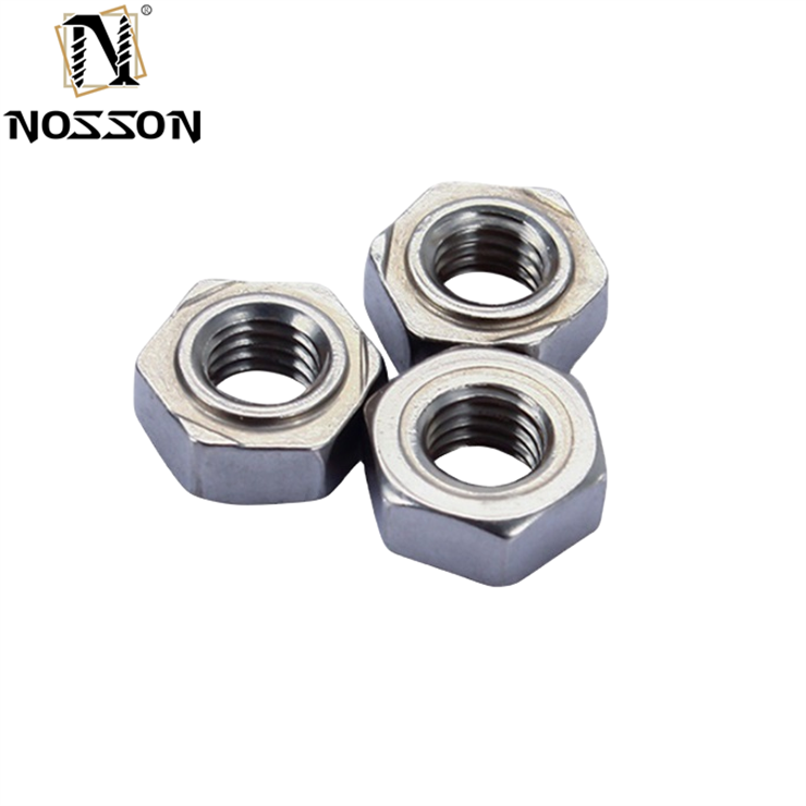 Nickel Plated Finish DIN929 Hex Weld Nuts M3-M16 for Heavy Industry Stainless Steel 304/316 GB Standard Alloy Steel