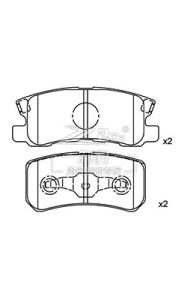 Quality Mitsubishi V73,Ceramic Brake Pad,D868,MN102628,R wholesale