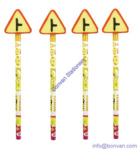 Quality customized design promotional pencil eraser, gift pencil topper eraser wholesale
