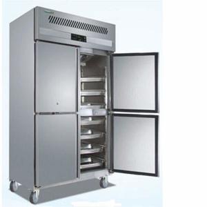 Quality Commercial 4-door Upright Freezer Stainless Steel Reach-in Freezer Bakery Refrigerator with Trays wholesale