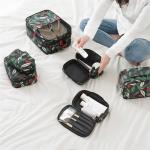 Personalized Custom Cosmetic Bags , Printed Floral Waterproof Travel Toiletry