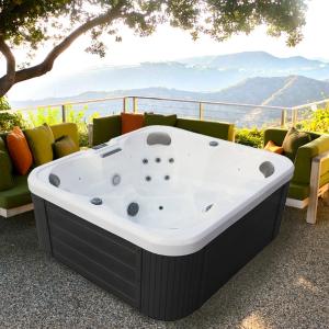 Quality Modern Acrylic Outdoor Freestanding Whirlpool Spa Massage Bathtub wholesale