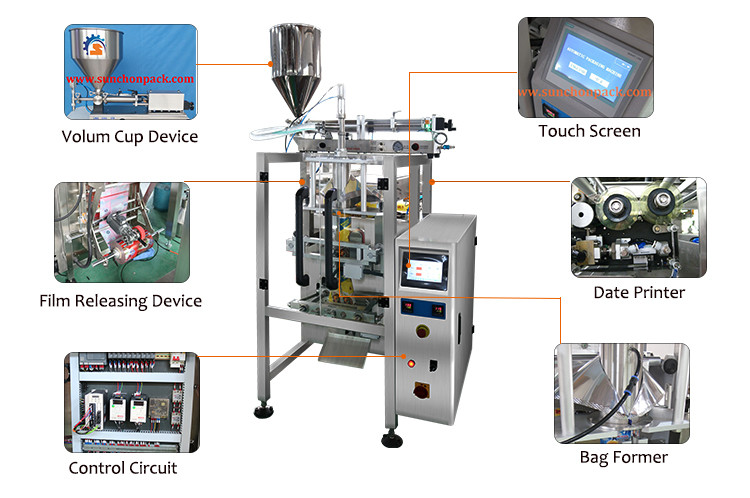 5bag/Min Sweet Chili Soy Sauce Liquid Packaging Machine