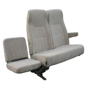 Quality Plastic Armrest Toyota Coaster Seats , Coach Bus Seats High Performance Steel Legs wholesale