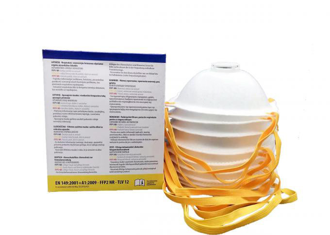 Eco Friendly Valved Respirator Mask , FFP2V Save Mask Odorless Anti Pollution