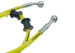 Motorcycle Stainless Steel Braided AN3 PTFE Fuel Hose Assembly Corrosion Proof