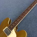 Hollow body Jazz electric guitar, Golden Jazz Guitar, Rosewood Fingerboard