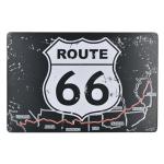 Route 66 Funny Metal Sign Wall Decoration For Office Or Bar advertising