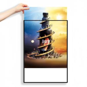 Quality Ultra-Thin Aluminum Poster Frame Snap Glass Advertising Light Box wholesale