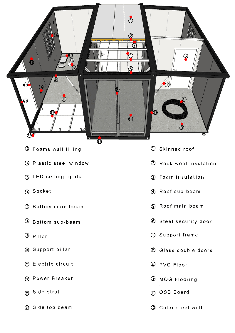 Stylish Design Expandable Prefab House with Key Advantages and Personalized Exteriors
