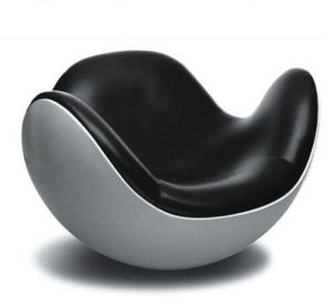 Quality Designer Fiberglass Shell Leather Lounge Leisure Placentero Ball Chair wholesale