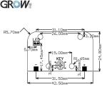 Durable Plastic Fingerprint Module Battery Enclosure For Door Access Control