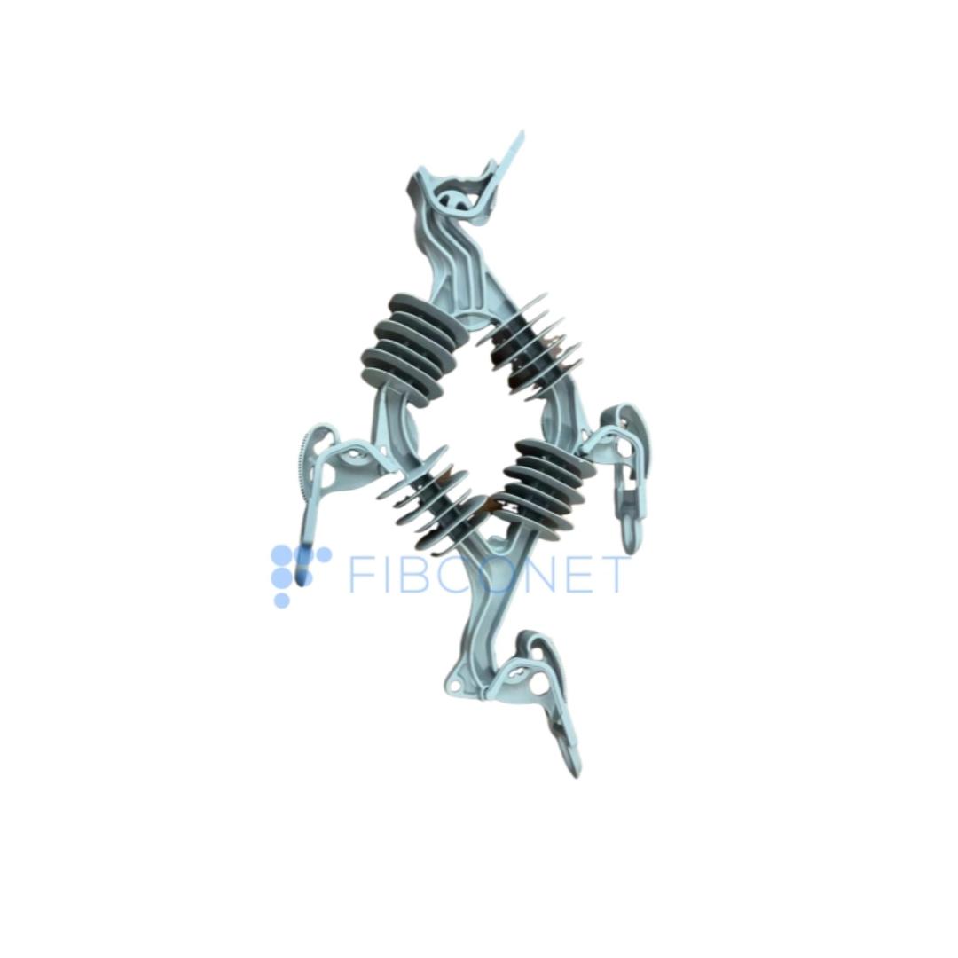 Overhead XS-TCPC02 Suspension Nylon Steel Material Anchor Clamp for FTTH Fiber Tension