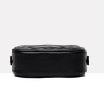 18cm 12cm Female Crossbody Bag Zippered Small Black Square Purse