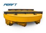Pallet 40T Rotating Die Transfer Cart Material Handling Turntable Trailer